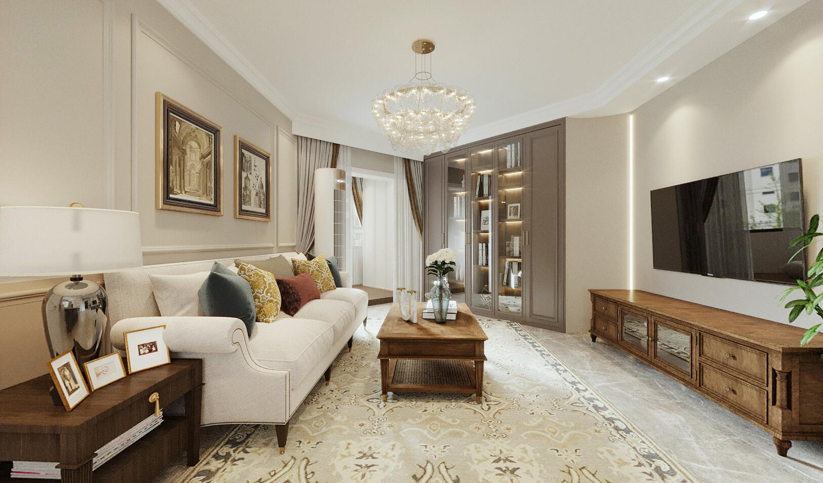 成都裝飾公司菡萏裝飾中德英倫聯(lián)邦裝修案例